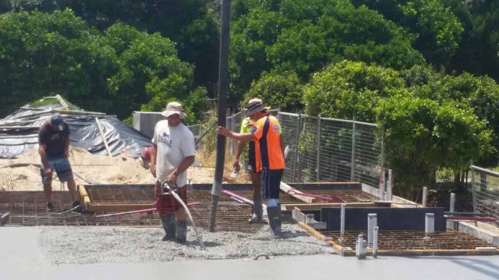 Fixing the cement road - Concrete Pumping in Cabarita Beach, NSW