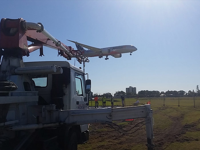 Gold Coast Airport Upgrade — Commercial line & Boom Services in Cabarita Beach, NSW